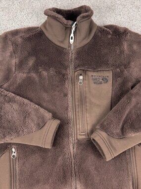 Mountain Hard Wear Polartec Jacket Sz S Brown Outdoor Soft Cozy Hiking Camping